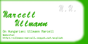 marcell ullmann business card